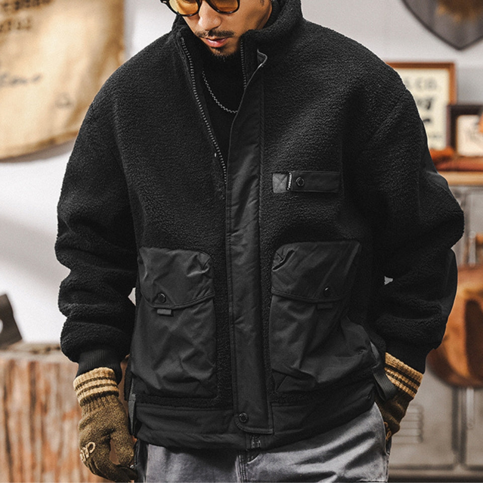 異素材切り替え ボアジャケット　M10568