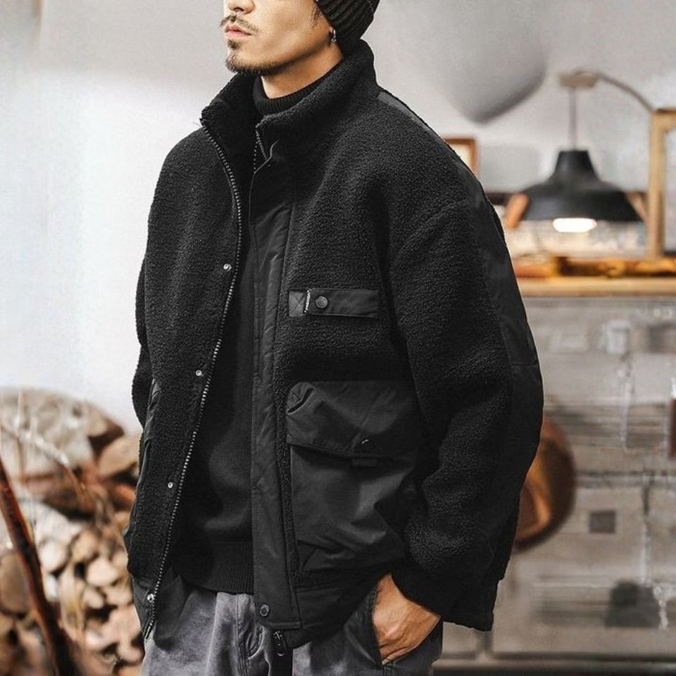 異素材切り替え ボアジャケット　M10568