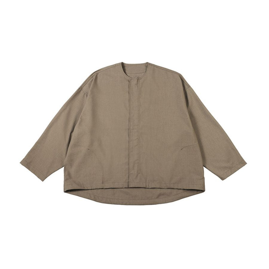 ノーカラー ジップ ジャケット　M10693