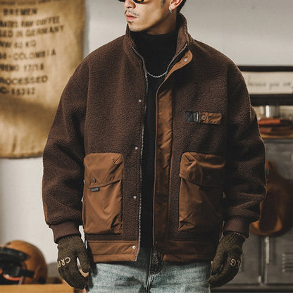 異素材切り替え ボアジャケット　M10568