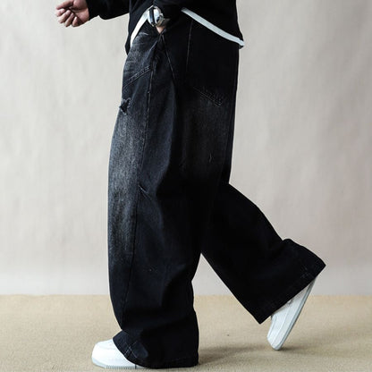 ワイド ダメージ デニム パンツ M10689