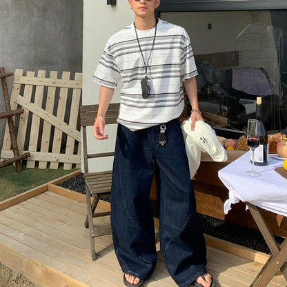 カーブライン ワイドデニムパンツ M10462