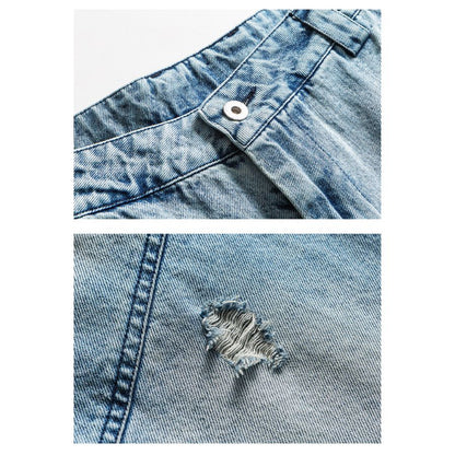 ワイド ダメージ デニム パンツ M10689