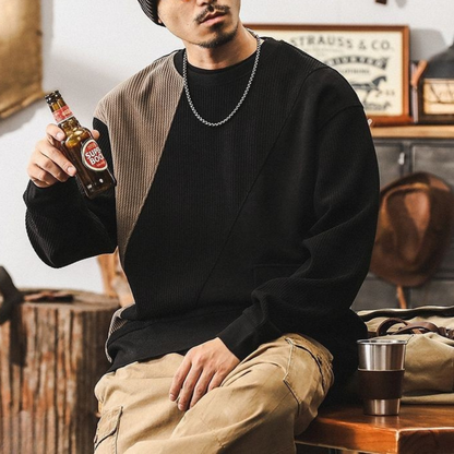 切り替えデザイン バイカラースウェット M10439