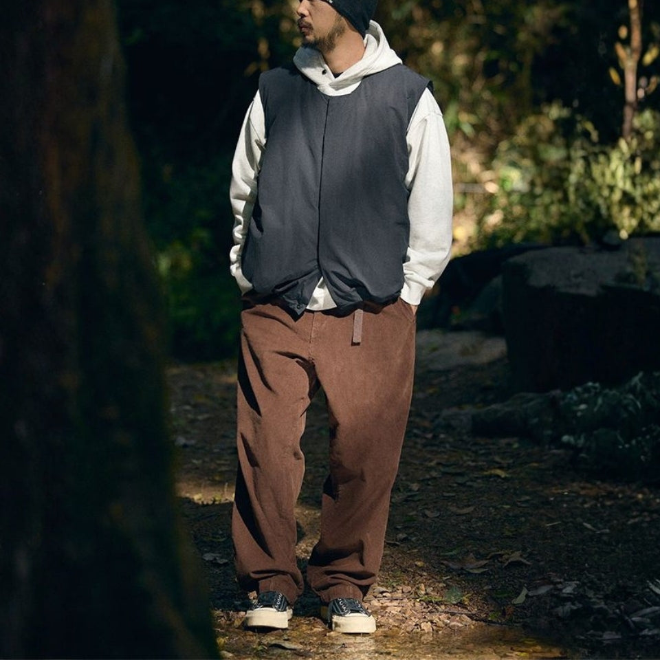 ベルト付き コーデュロイワイドパンツ　M10577