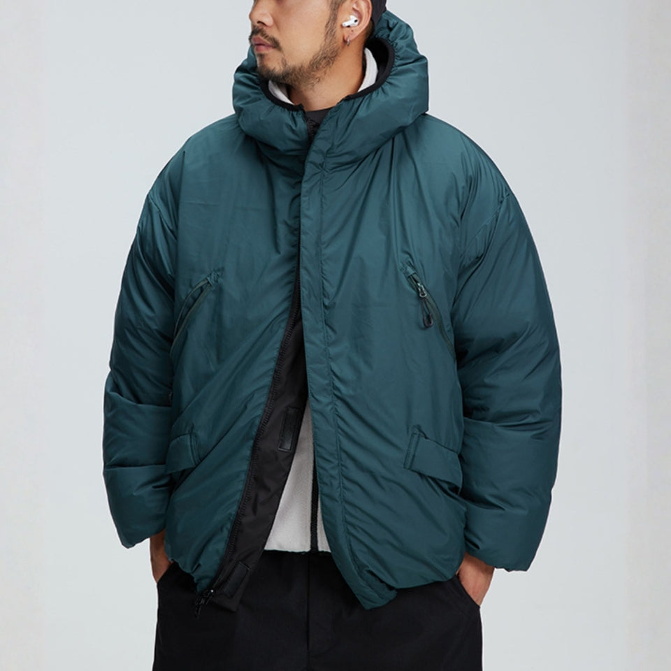 フード付き リバーシブルダウンジャケット M10579