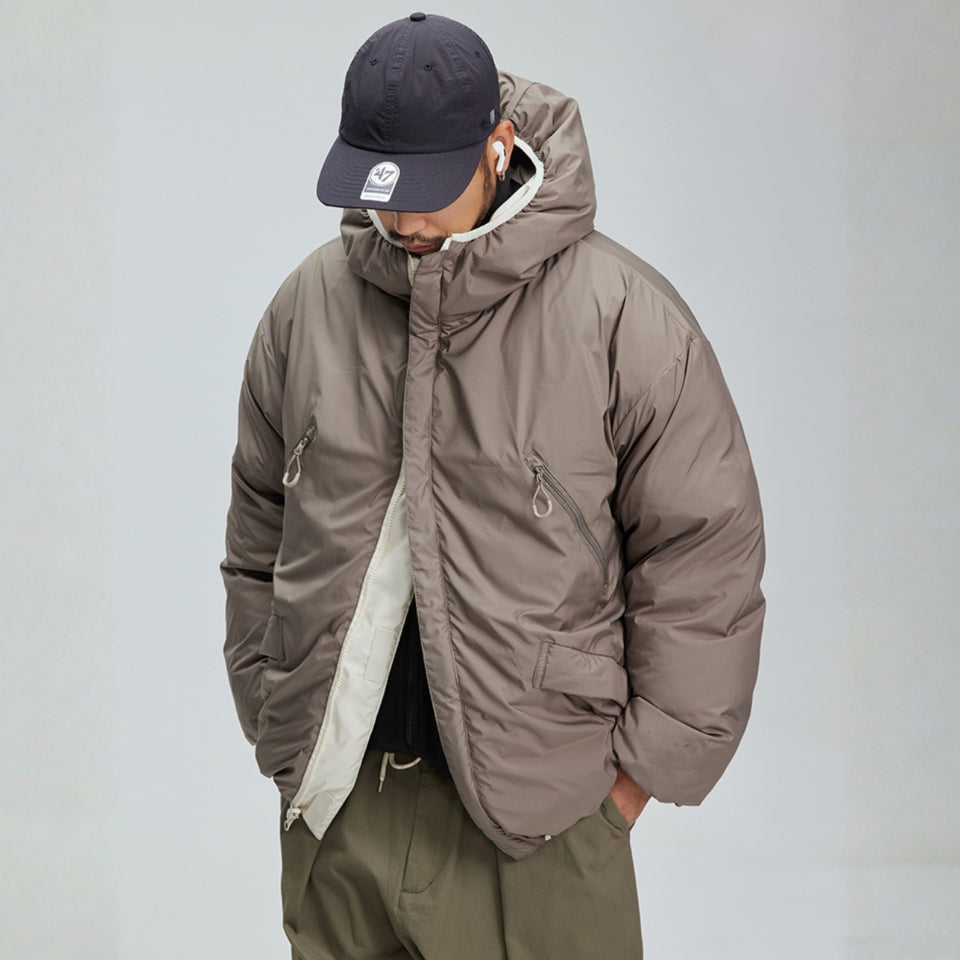 フード付き リバーシブルダウンジャケット M10579