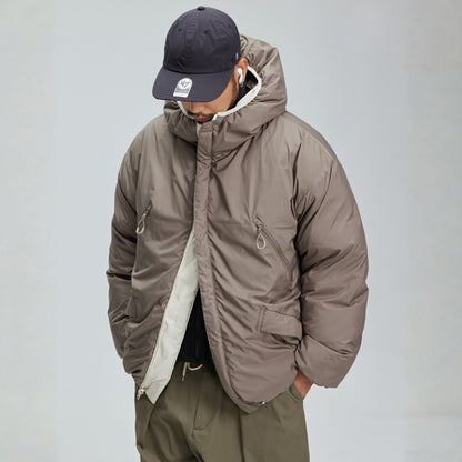 フード付き リバーシブルダウンジャケット M10579