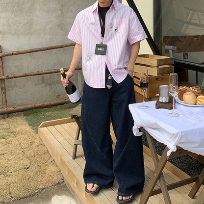 カーブライン ワイドデニムパンツ M10462