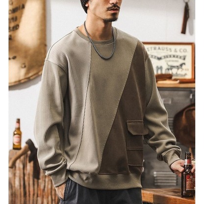 切り替えデザイン バイカラースウェット M10439