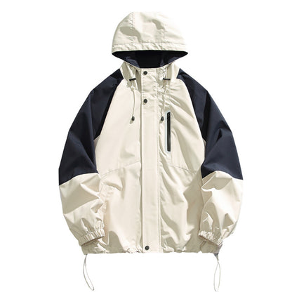 バイカラー フード付きジャケット　M10592