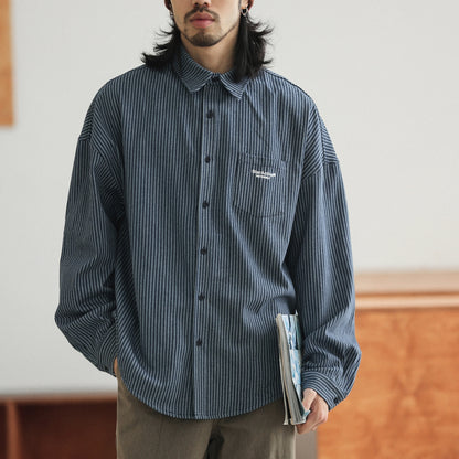 ストライプ柄 シャツ M10428