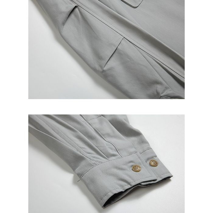 胸ポケット付き 長袖シャツ　M10362