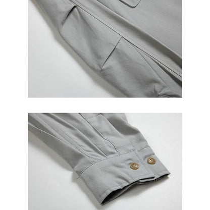 胸ポケット付き 長袖シャツ　M10362