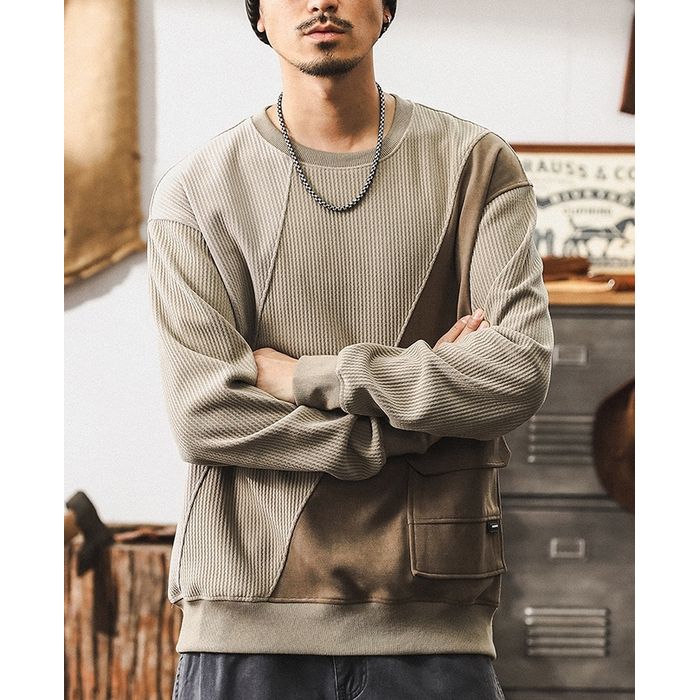 切り替えデザイン バイカラースウェット M10439