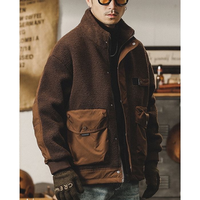 異素材切り替え ボアジャケット　M10568