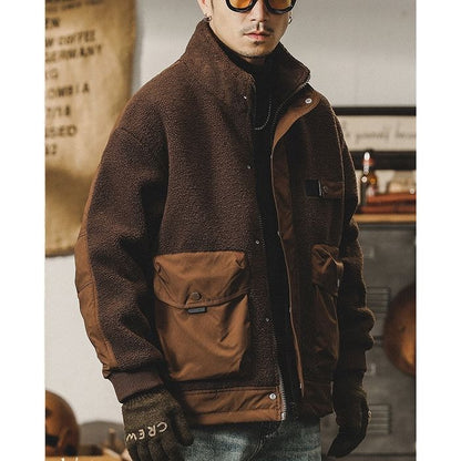 異素材切り替え ボアジャケット　M10568