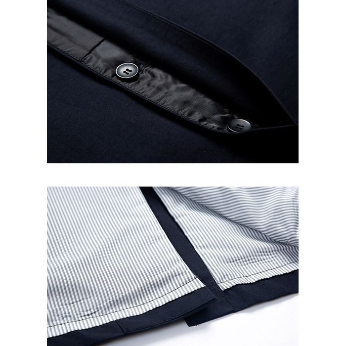 ロング丈ステンカラーコート　M10365