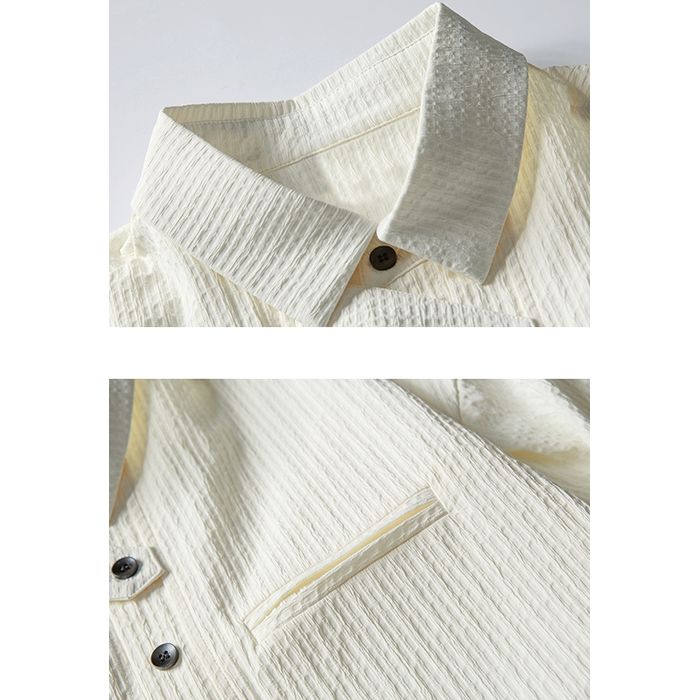 デザインフロントボタン シャツ M10426