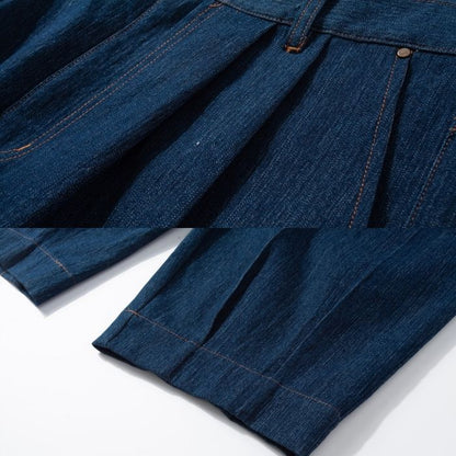 デニム タックワイドパンツ　M10124