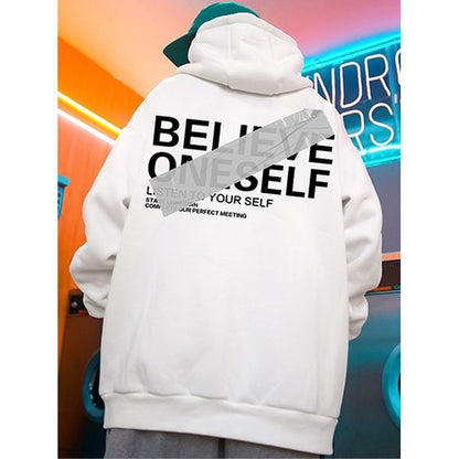 デザインロゴ オーバーサイズ フーディ　M10485