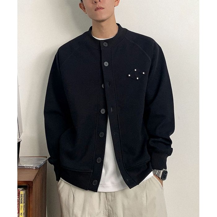 ドットラベル カーディガン　M10536