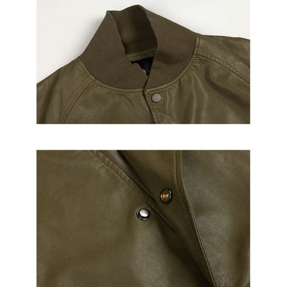 フェイクレザー ブルゾン M10427