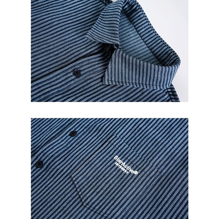 ストライプ柄 シャツ M10428