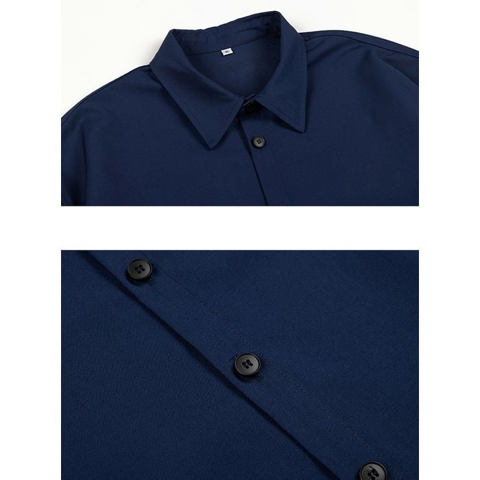 切り替えデザイン 長袖シャツ　M10380