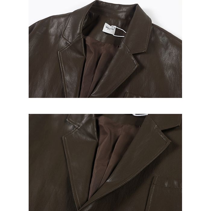 フェイクレザー ジャケット M10385