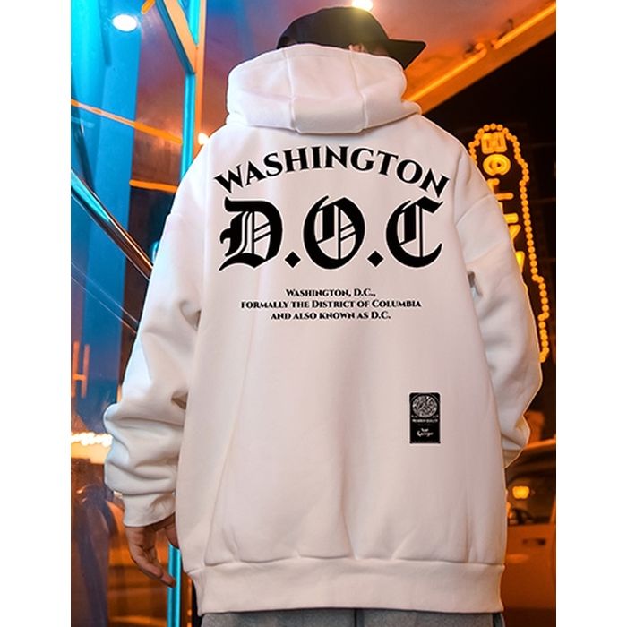 アクセントロゴ オーバーサイズ フーディ　M10489