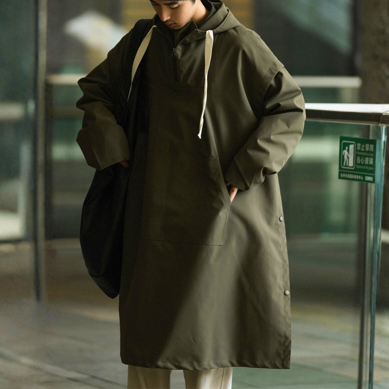 フード付 プルオーバーコート　M10346