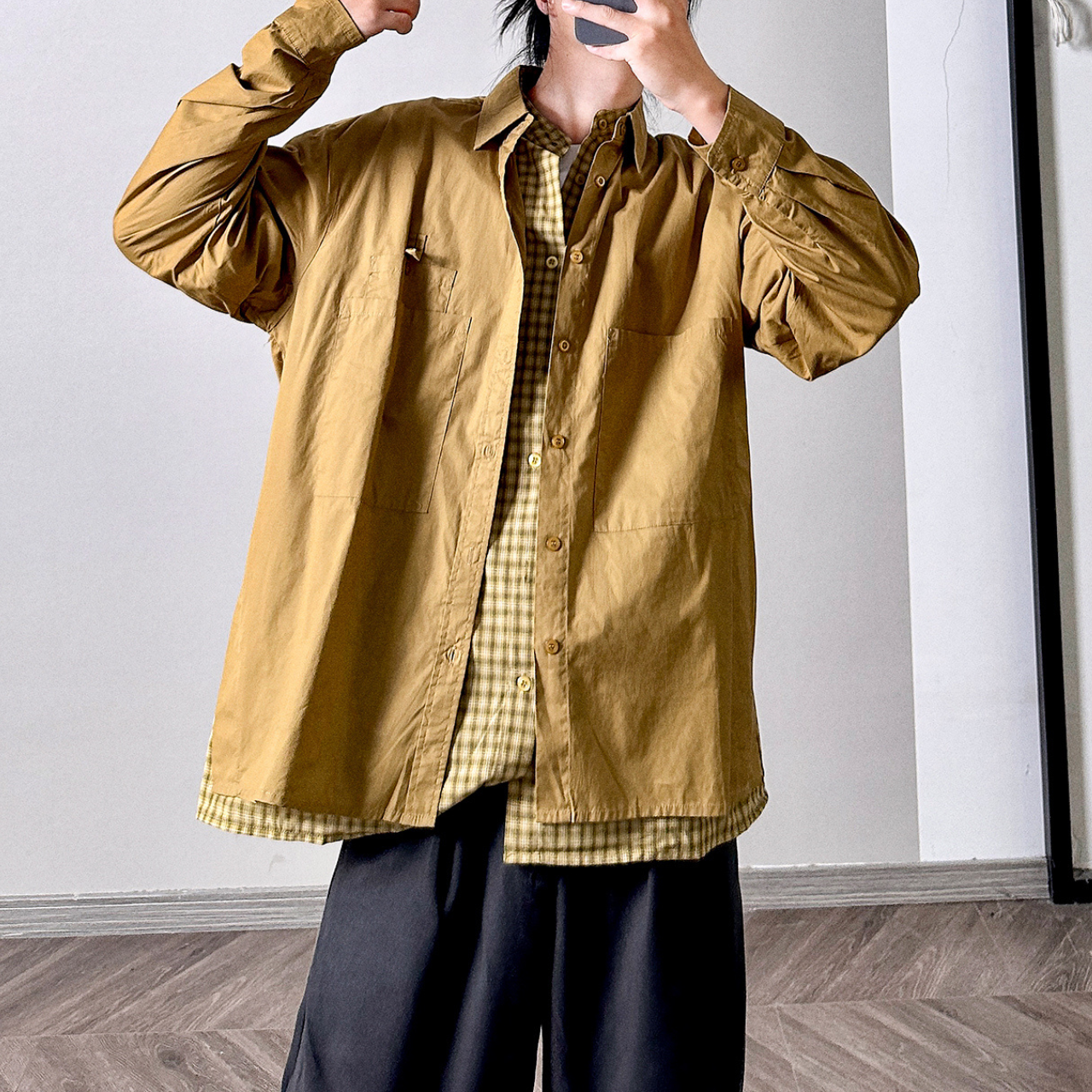 レイヤード風デザインシャツ M10463