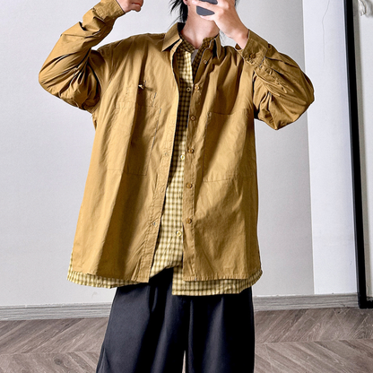 レイヤード風デザインシャツ M10463