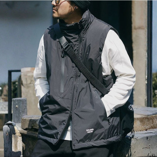 スタンドカラー ジップアップベスト M10605