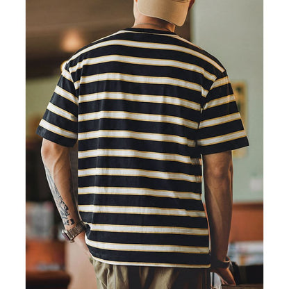 ボーダー ポケット Tシャツ　M10686