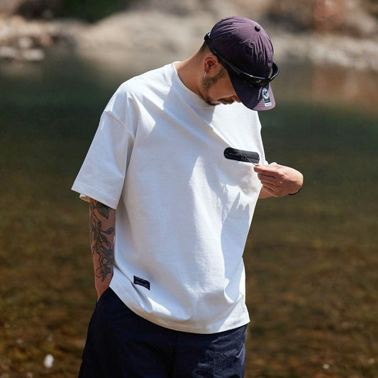 ヘビーウェイト ジップポケット Tシャツ　M10700