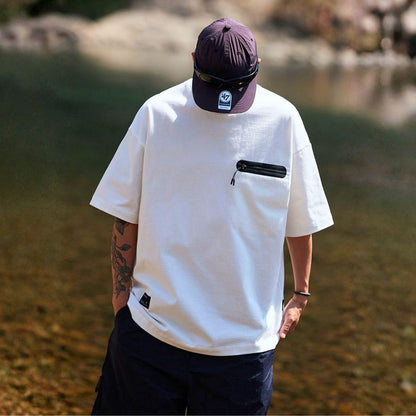 ヘビーウェイト ジップポケット Tシャツ　M10700