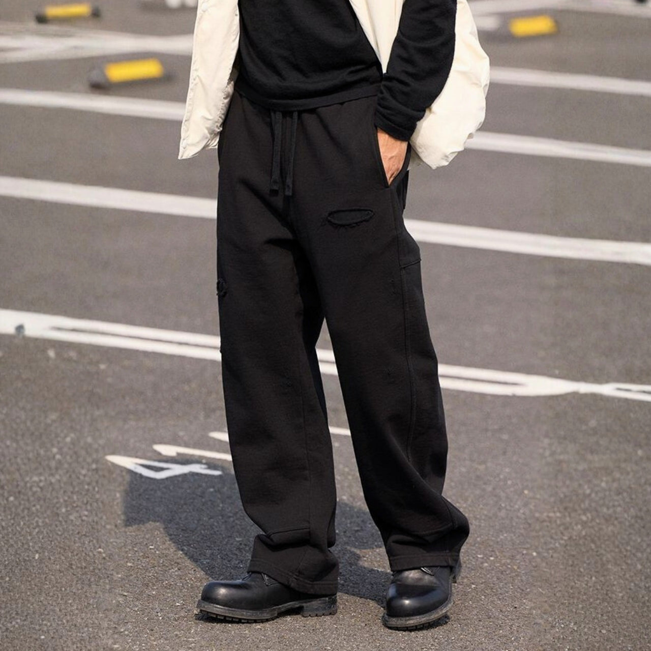 ダメージ加工 スウェットパンツ　M10617