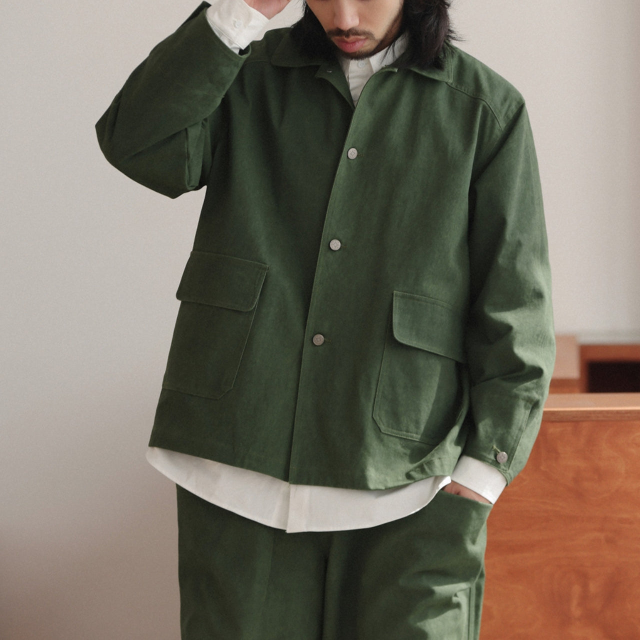 フラップポケット ワークジャケット　M10618