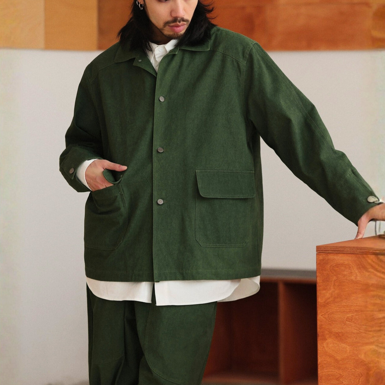 フラップポケット ワークジャケット　M10618