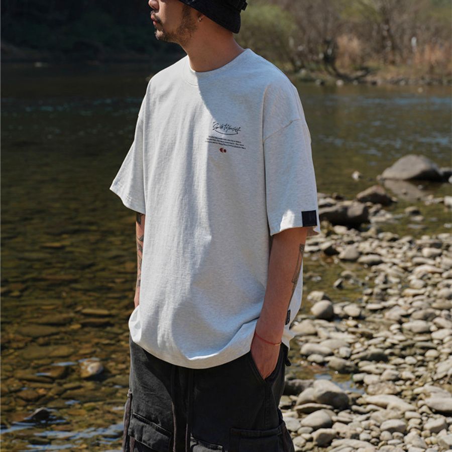 ヘビーウェイト ロゴプリント Tシャツ　M10701