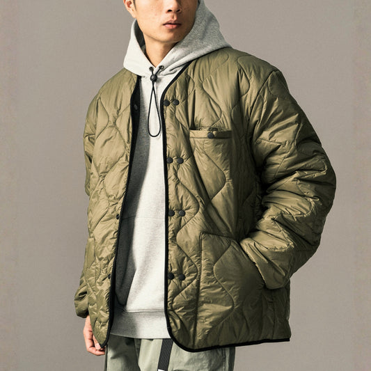 リバーシブル キルティングジャケット ミニショルダーバッグ付　M10626