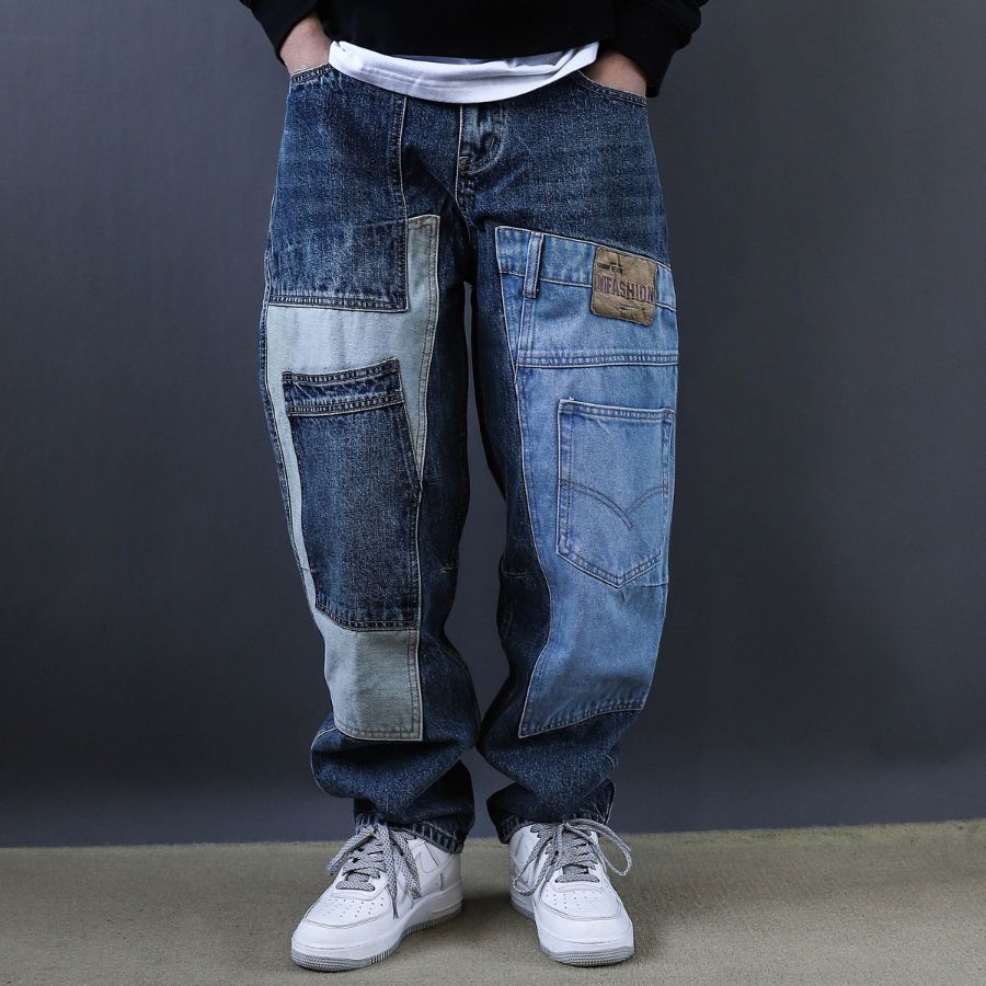 パッチワーク ワイドデニムパンツ M10714 – ON°C3