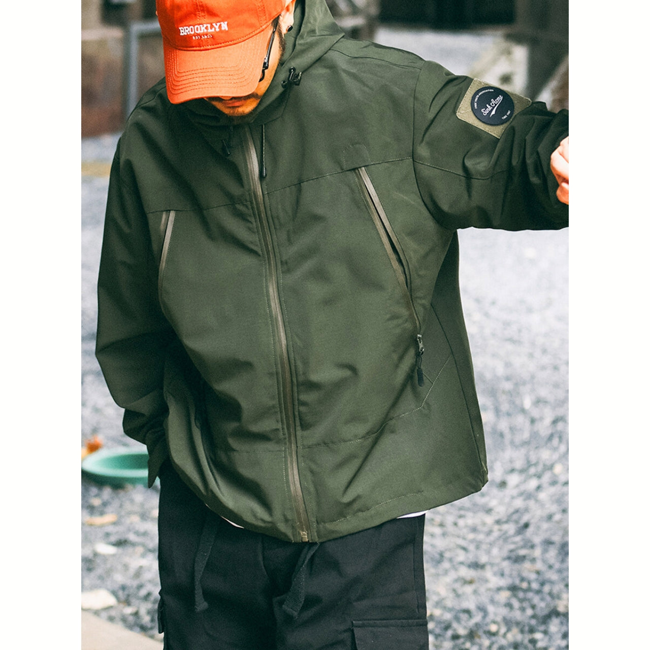 袖ロゴ ジップアップジャケット　M10631