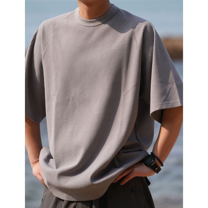 ワッフルテクスチャ Tシャツ　M10264