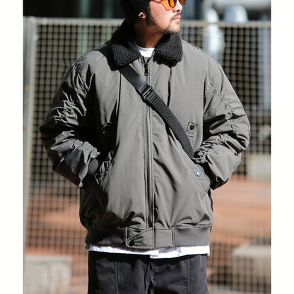 ボア襟 ダウンブルゾン　M10640