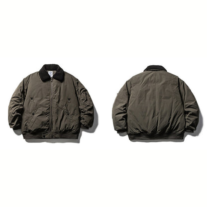 ボア襟 ダウンブルゾン　M10640