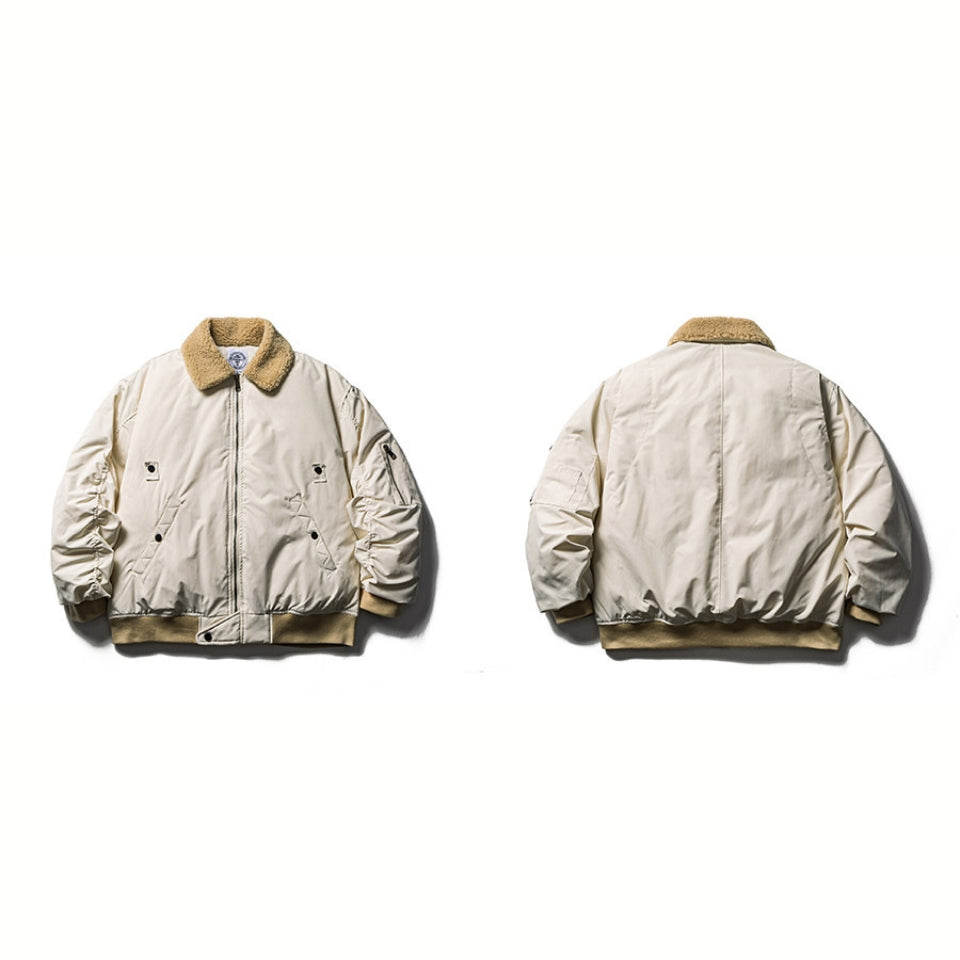 ボア襟 ダウンブルゾン　M10640