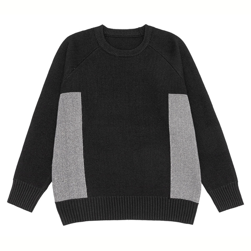配色切替 クルーネック ニット　M10641